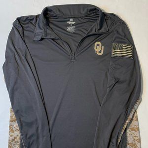 Oklahoma University Military DigiCamo 1/4 zip